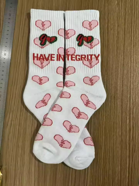 Socks (pink hearts)